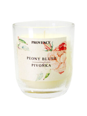 Vonná sviečka v skle PROVENCE 30 hodín pivonka