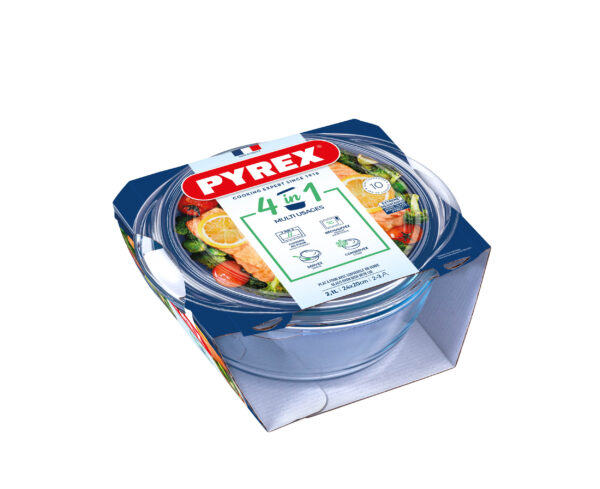 ZAPEKACIA MISA OKRÚHLA S VEKOM PYREX 2