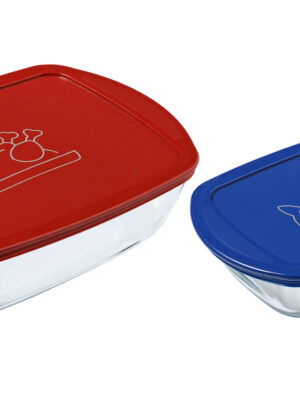 Pyrex SADA OBDĹŽNIKOVÝCH PYREXOVÝCH DŽBÁNOV 2KS