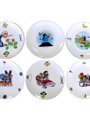 Porcelánový jedálenský tanier THUN 21cm krtko MIX motívov