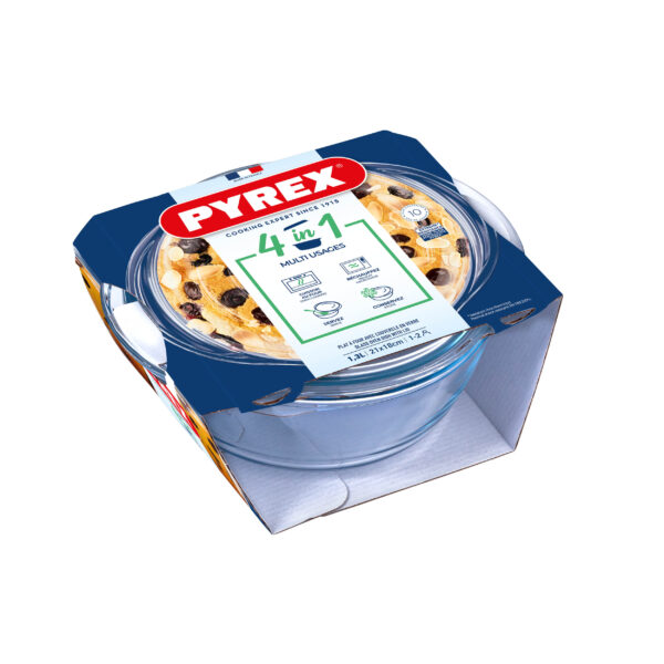 ZAPEKACIA MISA OKRÚHLA S VEKOM PYREX 1