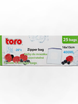 Potravinové vrecko na zamrazenie TORO 25ks 400ml