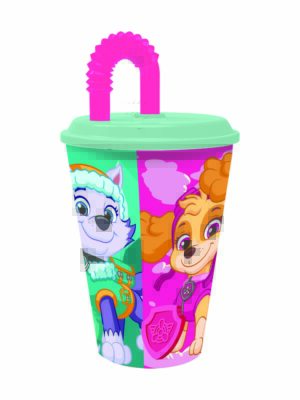 STOR POHÁR SO SLAMKOU HLIADKA 430 ML