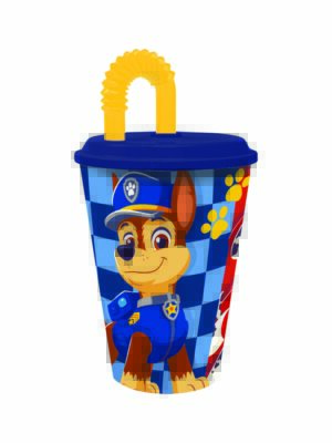 STOR POHÁR SO SLAMKOU HLIADKA 430 ML