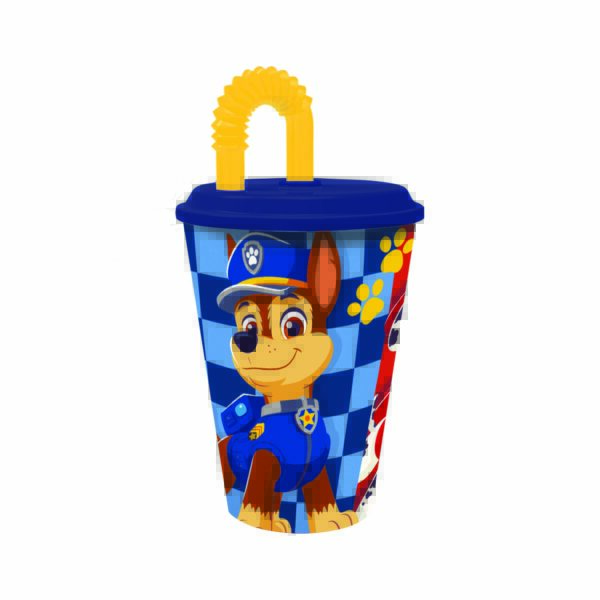 STOR POHÁR SO SLAMKOU HLIADKA 430 ML