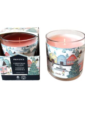 Provence SVIEČKA V SKLENENEJ DEDINE 7X8CM 135G 20H HORENIA
